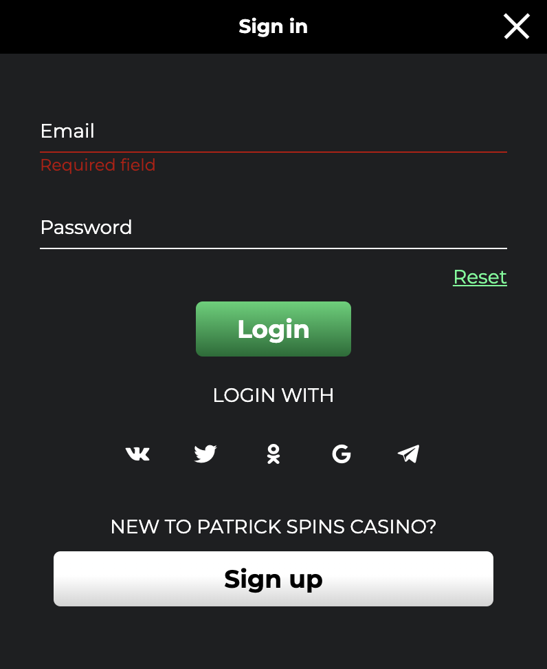 Patrick Spins Casino Download in the United Kingdom